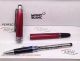 2018 Perfect Replica Mont Blanc Meisterstuck Red Rollerball Pen Silver trim (3)_th.jpg